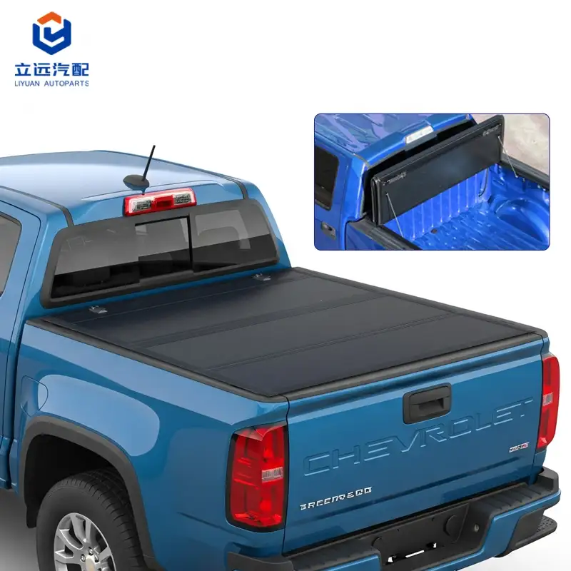 Low Profile Hard Quad-Fold Tonneau Cover para sa Cheverolet