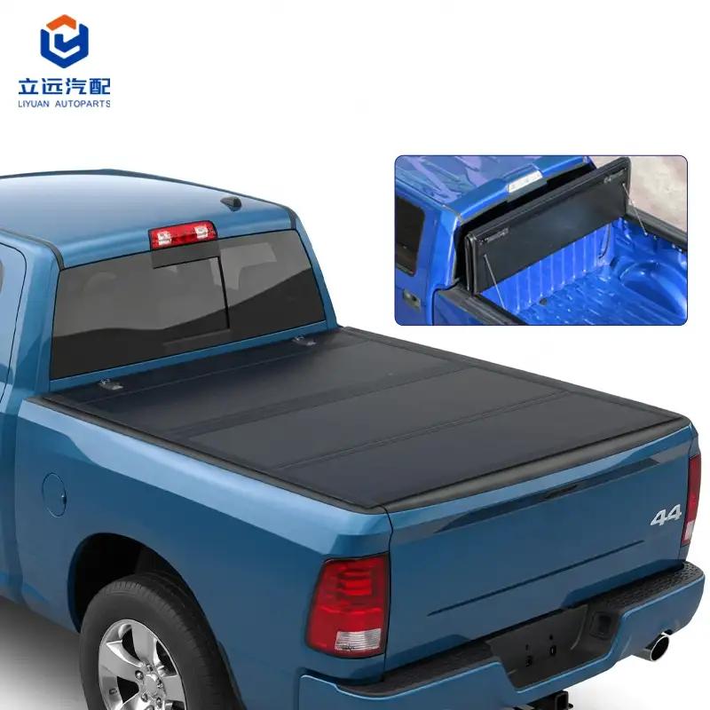 Low Profile Hard Quad-Fold Tonneau Cover para sa Dodge Ram