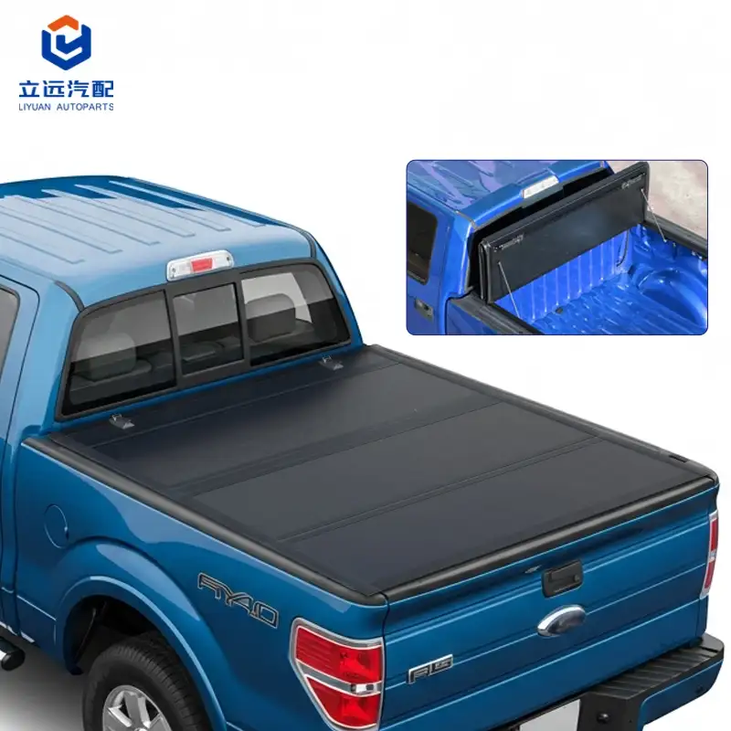 Low Profile Hard Quad-Fold Tonneau Cover para sa Ford
