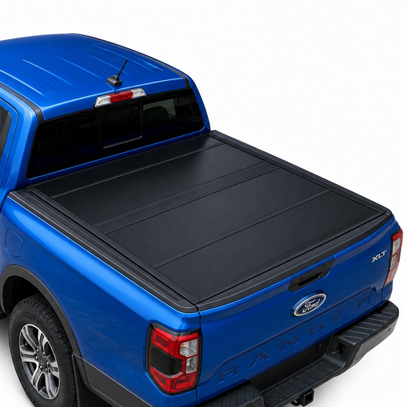 Low Profile Hard Quad-Fold Tonneau Cover para sa Ford Ranger