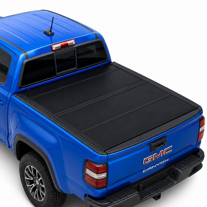 Low Profile Hard Quad-Fold Tonneau Cover para sa GMC Canyon